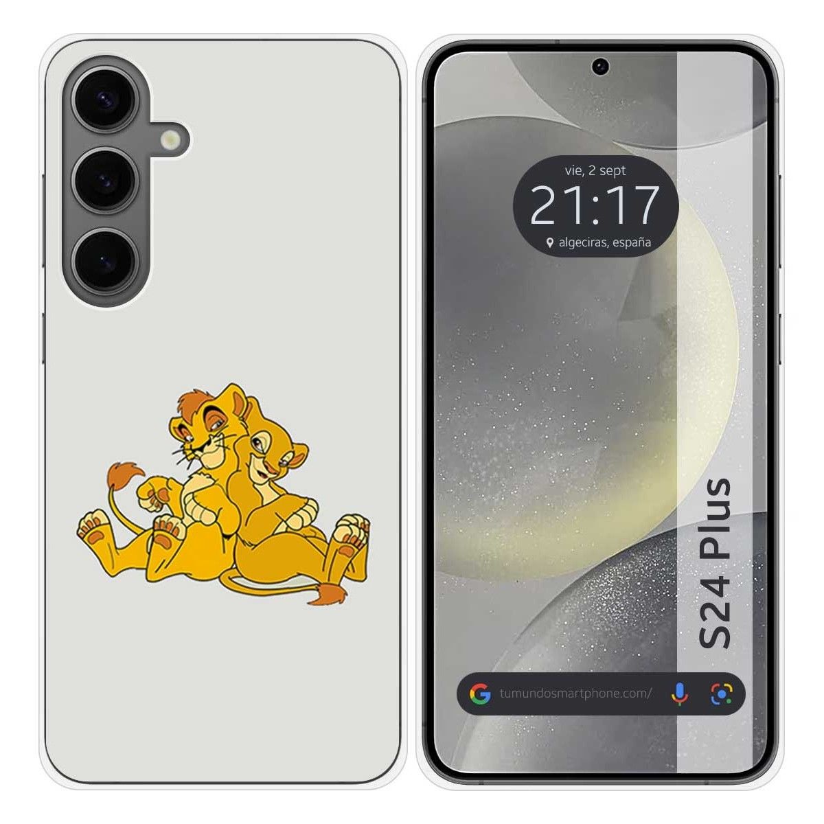 Funda Silicona para Samsung Galaxy S24+ Plus 5G diseño Leones Dibujos