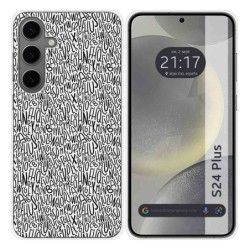Funda Silicona para Samsung Galaxy S24+ Plus 5G diseño Letras Dibujos