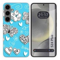 Funda Silicona para Samsung Galaxy S24+ Plus 5G diseño Mariposas Dibujos