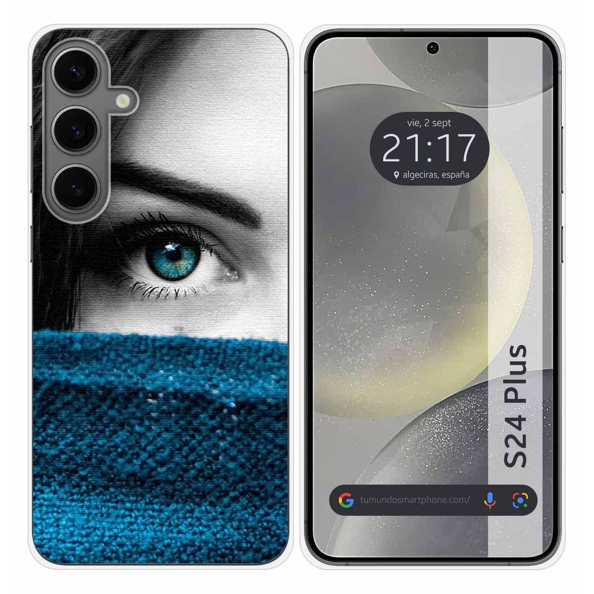 Funda Silicona para Samsung Galaxy S24+ Plus 5G diseño Ojo Dibujos