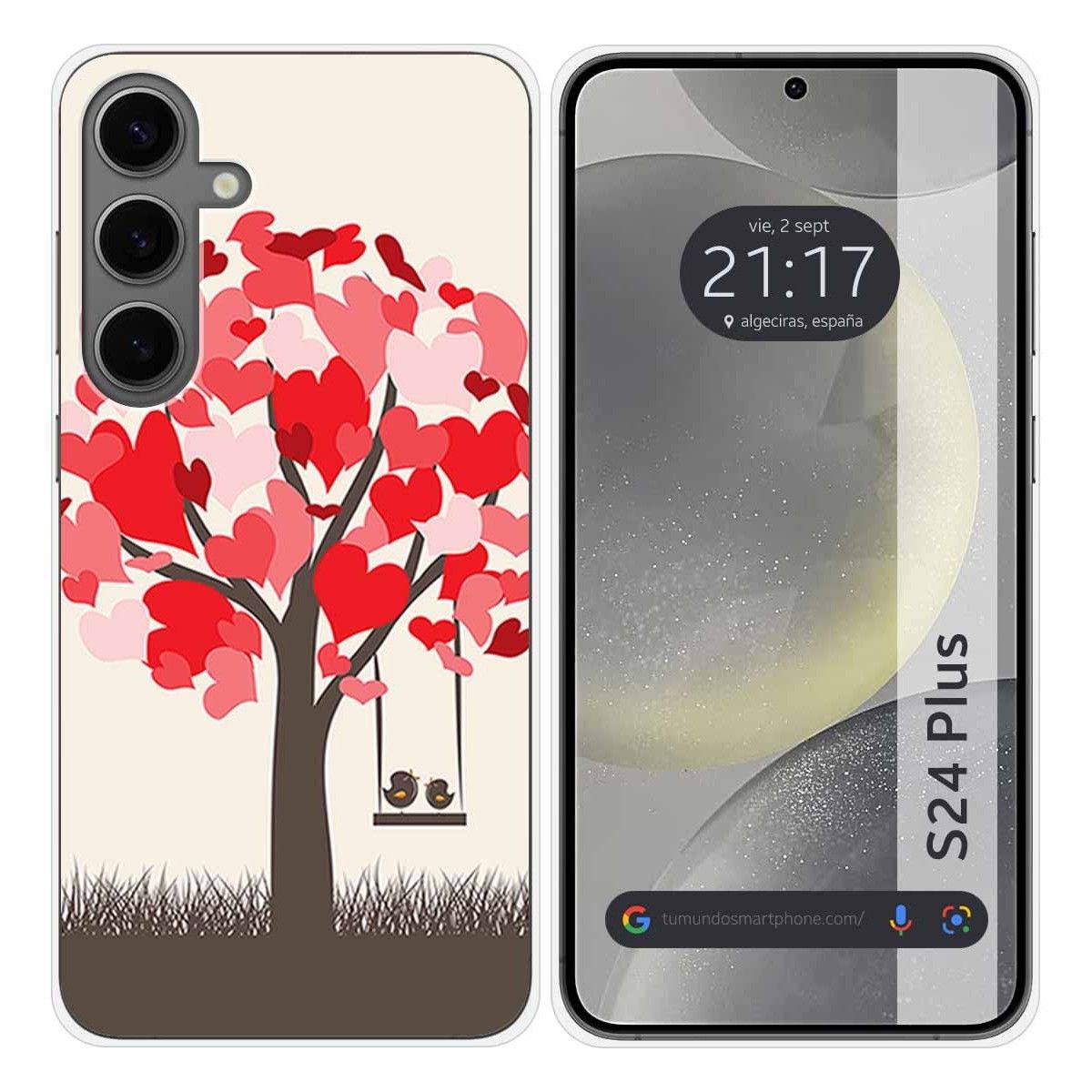 Funda Silicona para Samsung Galaxy S24+ Plus 5G diseño Pajaritos Dibujos
