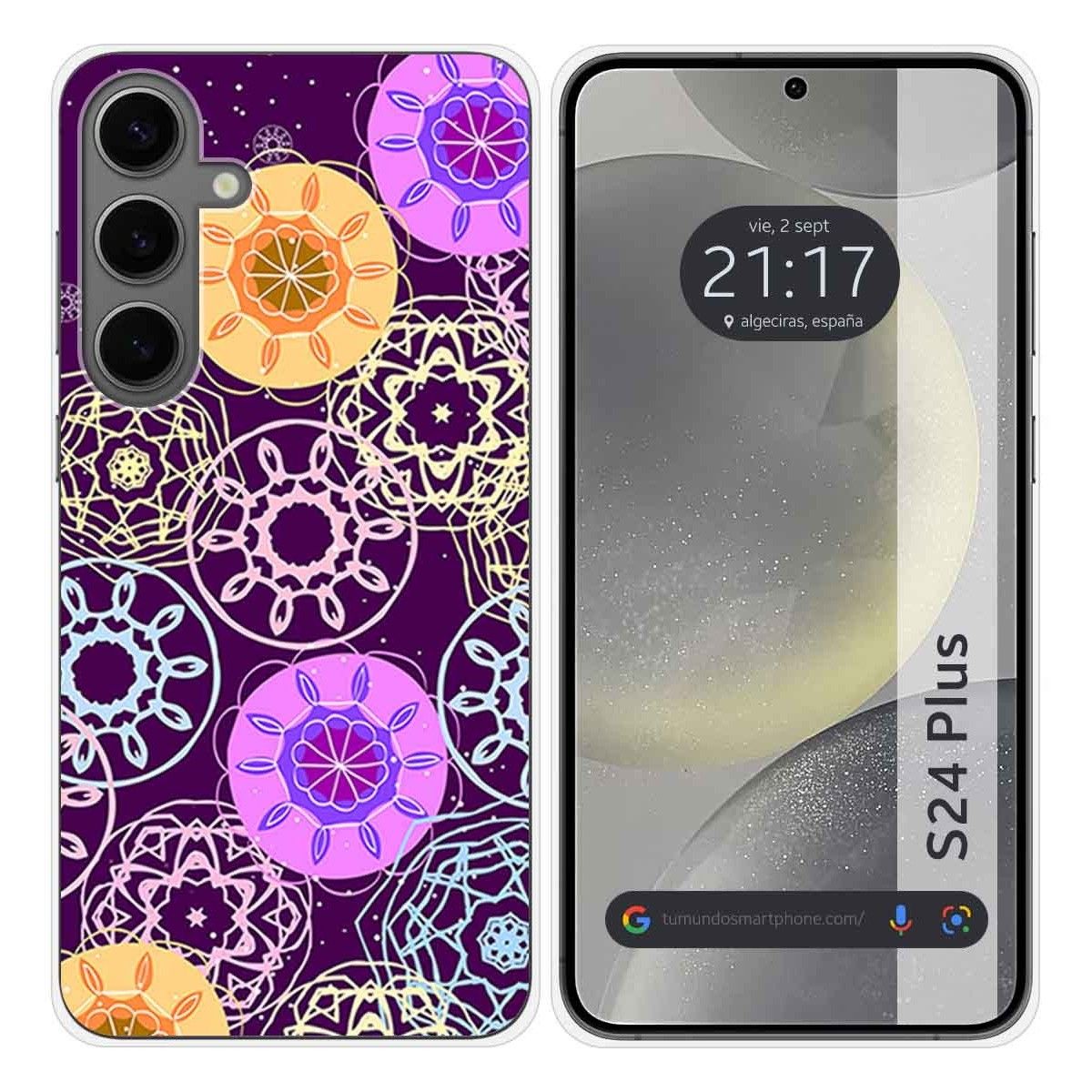 Funda Silicona para Samsung Galaxy S24+ Plus 5G diseño Radial Dibujos