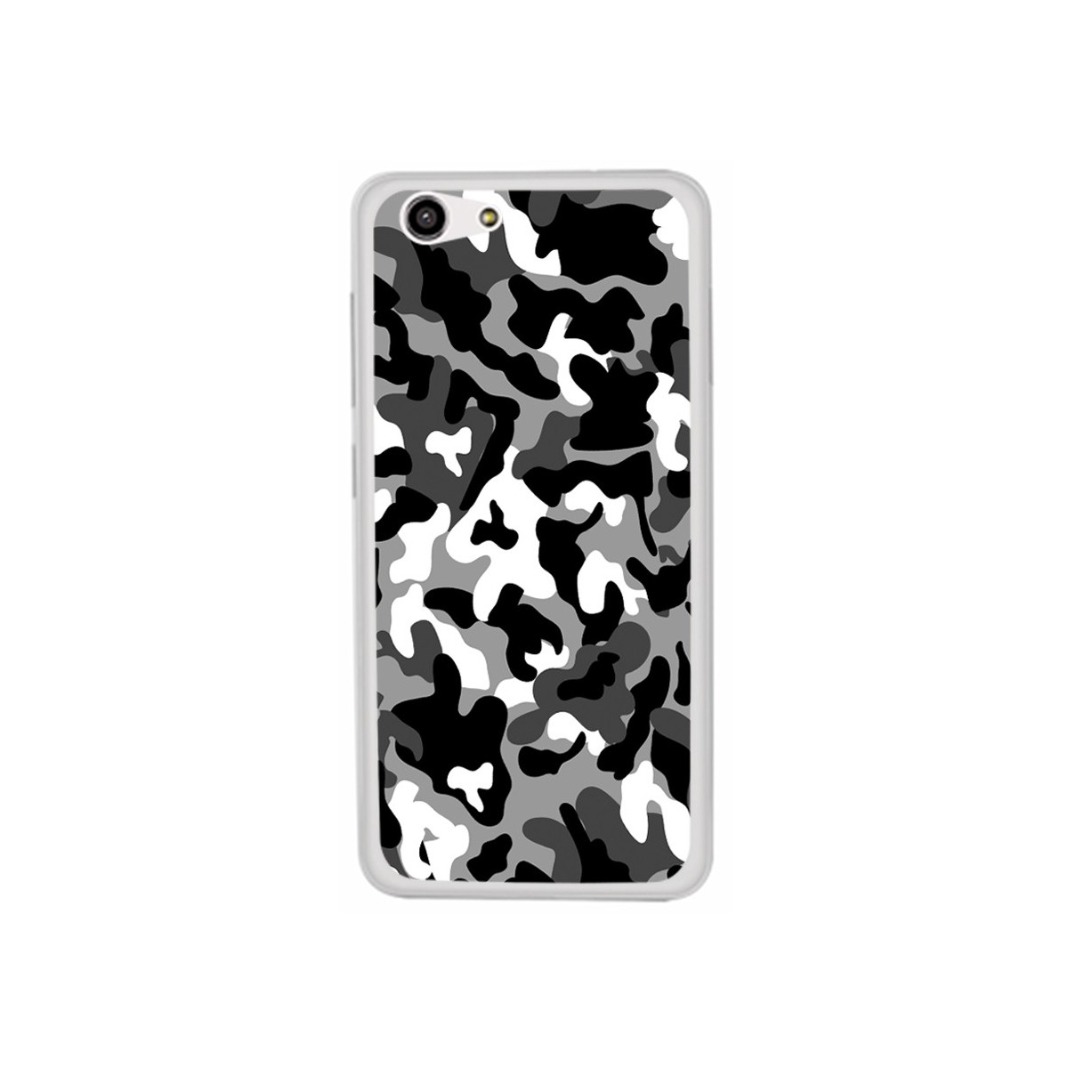 Funda Gel Tpu para Zte Blade A522 Diseño Snow Camuflaje Dibujos