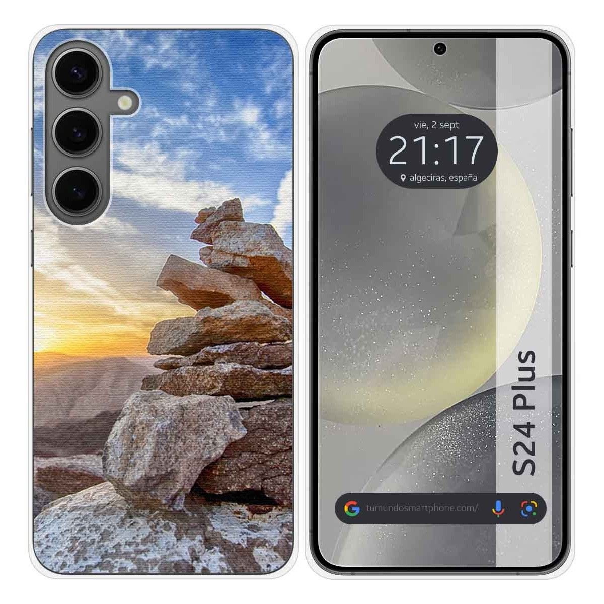 Funda Silicona para Samsung Galaxy S24+ Plus 5G diseño Sunset Dibujos