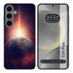 Funda Silicona para Samsung Galaxy S24+ Plus 5G diseño Tierra Dibujos