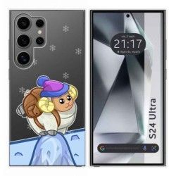 Funda Silicona Transparente para Samsung Galaxy S24 Ultra 5G diseño Cabra Dibujos