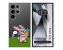 Funda Silicona Transparente para Samsung Galaxy S24 Ultra 5G diseño Conejo Dibujos