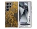 Funda Silicona Transparente para Samsung Galaxy S24 Ultra 5G diseño Hojas Dibujos