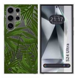 Funda Silicona Transparente para Samsung Galaxy S24 Ultra 5G diseño Jungla Dibujos