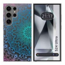 Funda Silicona Transparente para Samsung Galaxy S24 Ultra 5G diseño Mandala Dibujos