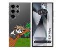 Funda Silicona Transparente para Samsung Galaxy S24 Ultra 5G diseño Panda Dibujos