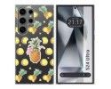 Funda Silicona Transparente para Samsung Galaxy S24 Ultra 5G diseño Piña Dibujos