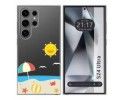 Funda Silicona Transparente para Samsung Galaxy S24 Ultra 5G diseño Playa Dibujos