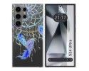 Funda Silicona Transparente para Samsung Galaxy S24 Ultra 5G diseño Plumas Dibujos