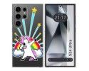 Funda Silicona Transparente para Samsung Galaxy S24 Ultra 5G diseño Unicornio Dibujos