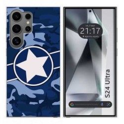 Funda Silicona para Samsung Galaxy S24 Ultra 5G diseño Camuflaje 03 Dibujos