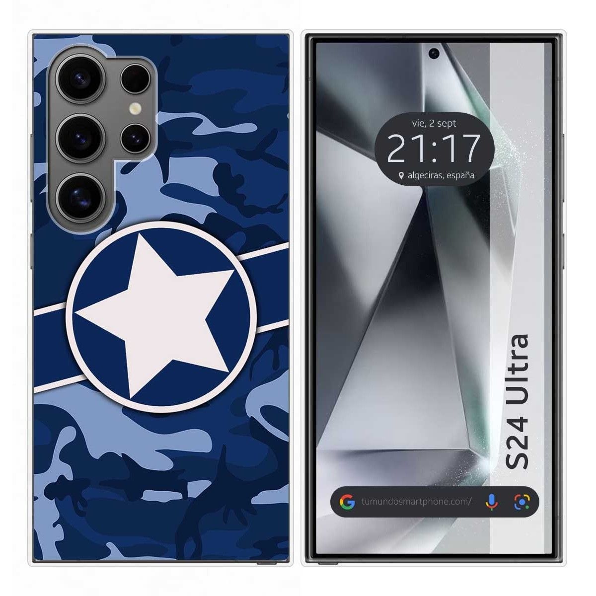 Funda Silicona para Samsung Galaxy S24 Ultra 5G diseño Camuflaje 03 Dibujos