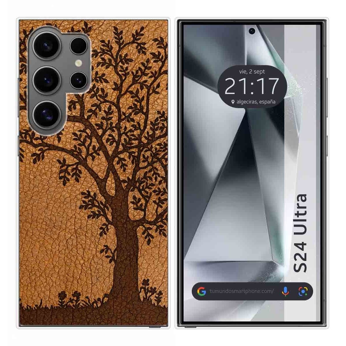 Funda Silicona para Samsung Galaxy S24 Ultra 5G diseño Cuero 03 Dibujos