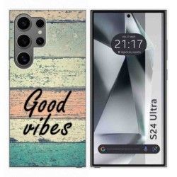 Funda Silicona para Samsung Galaxy S24 Ultra 5G diseño Madera 01 Dibujos