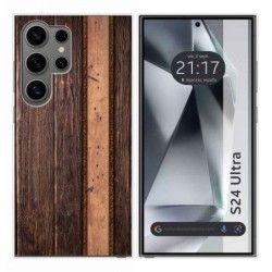 Funda Silicona para Samsung Galaxy S24 Ultra 5G diseño Madera 05 Dibujos