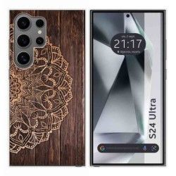 Funda Silicona para Samsung Galaxy S24 Ultra 5G diseño Madera 06 Dibujos