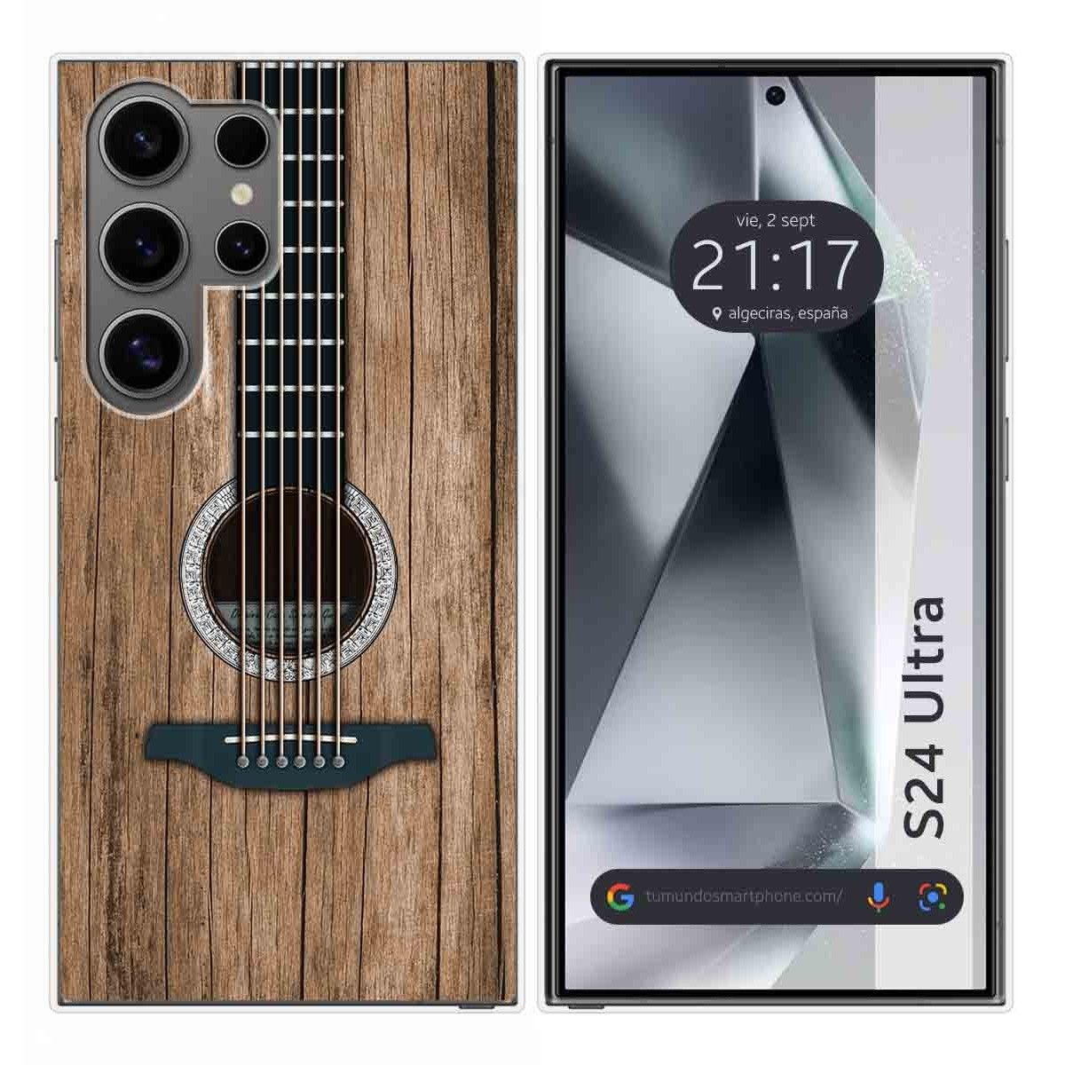 Funda Silicona para Samsung Galaxy S24 Ultra 5G diseño Madera 11 Dibujos
