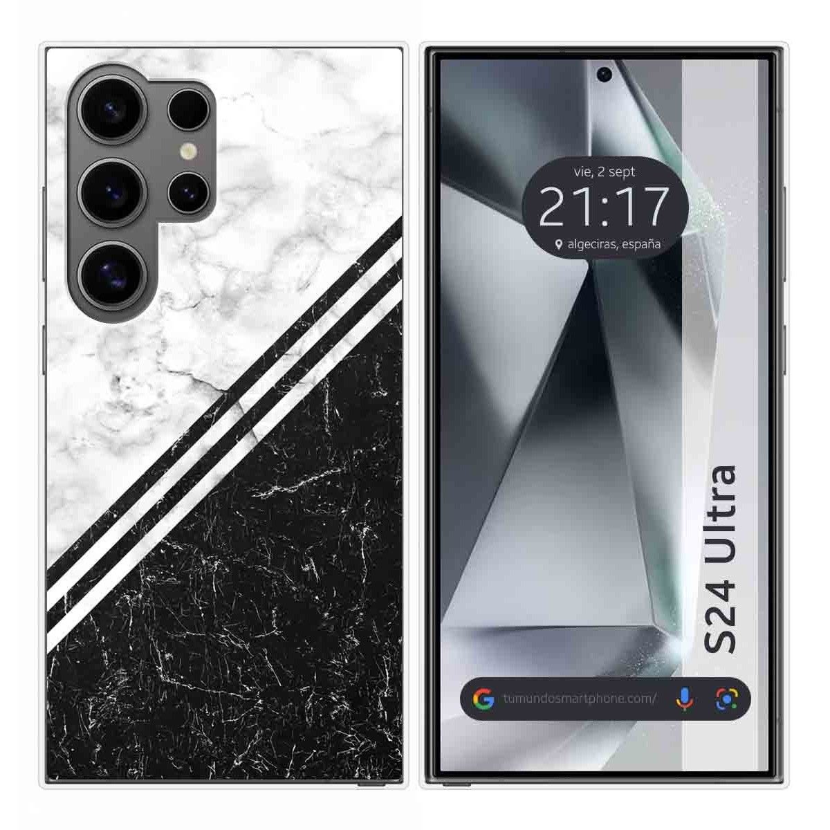 Funda Silicona para Samsung Galaxy S24 Ultra 5G diseño Mármol 01 Dibujos