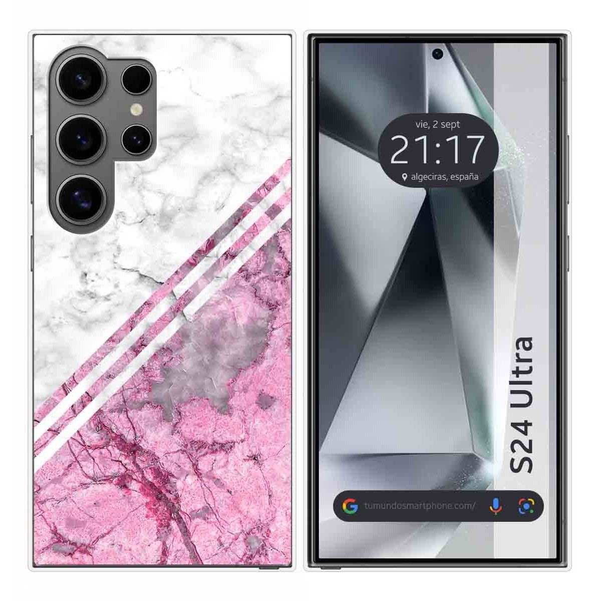 Funda Silicona para Samsung Galaxy S24 Ultra 5G diseño Mármol 03 Dibujos