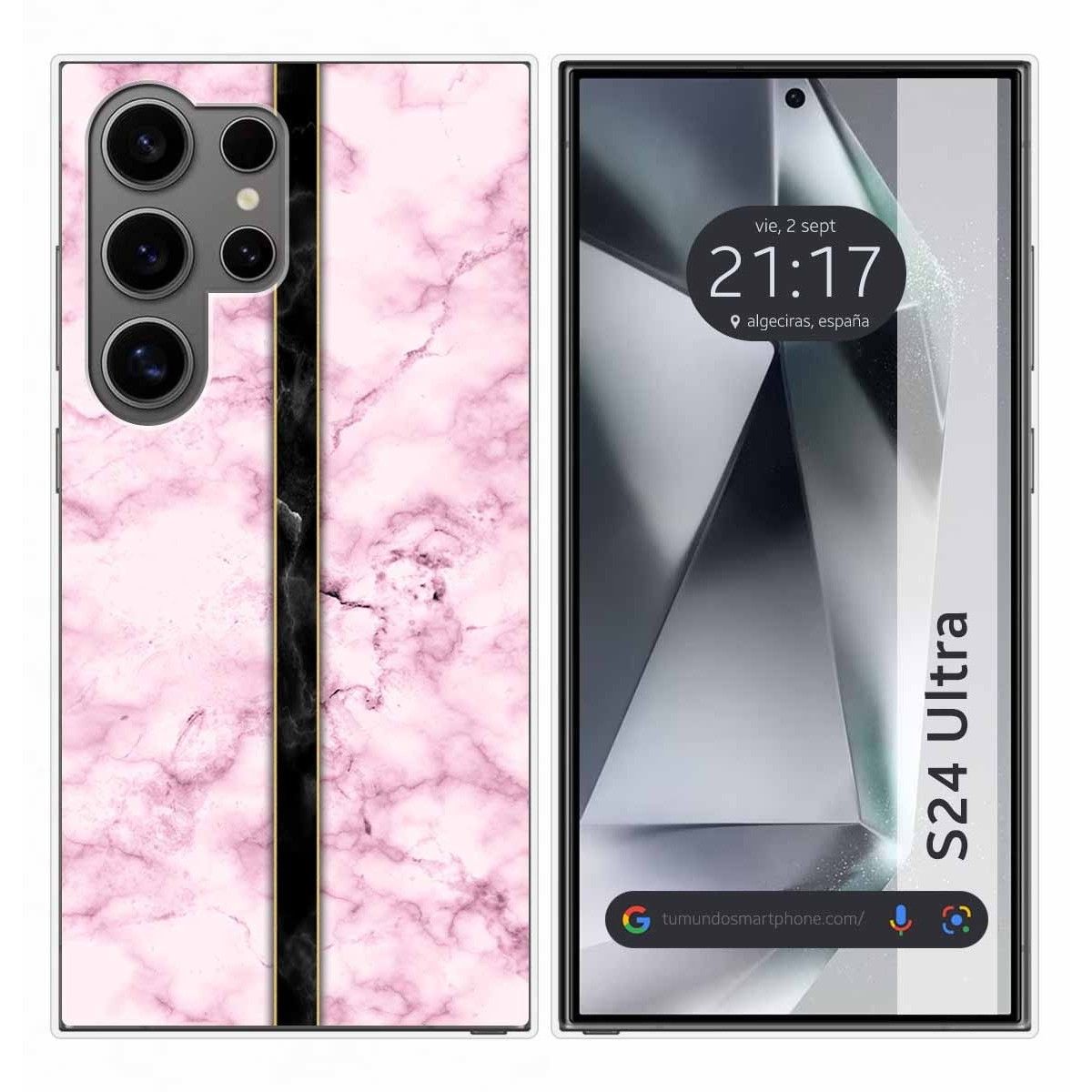 Funda Silicona para Samsung Galaxy S24 Ultra 5G diseño Mármol 04 Dibujos