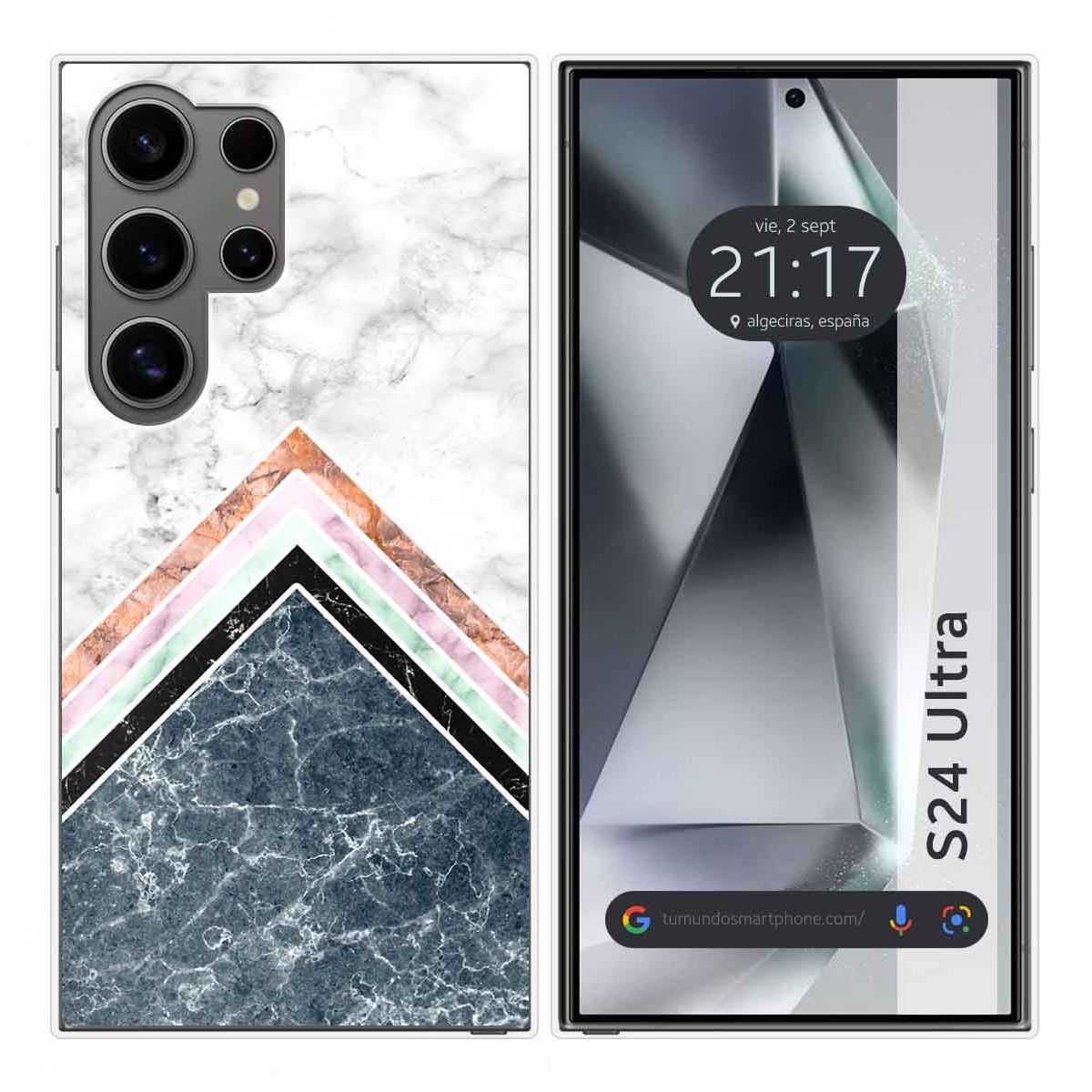 Funda Silicona para Samsung Galaxy S24 Ultra 5G diseño Mármol 05 Dibujos