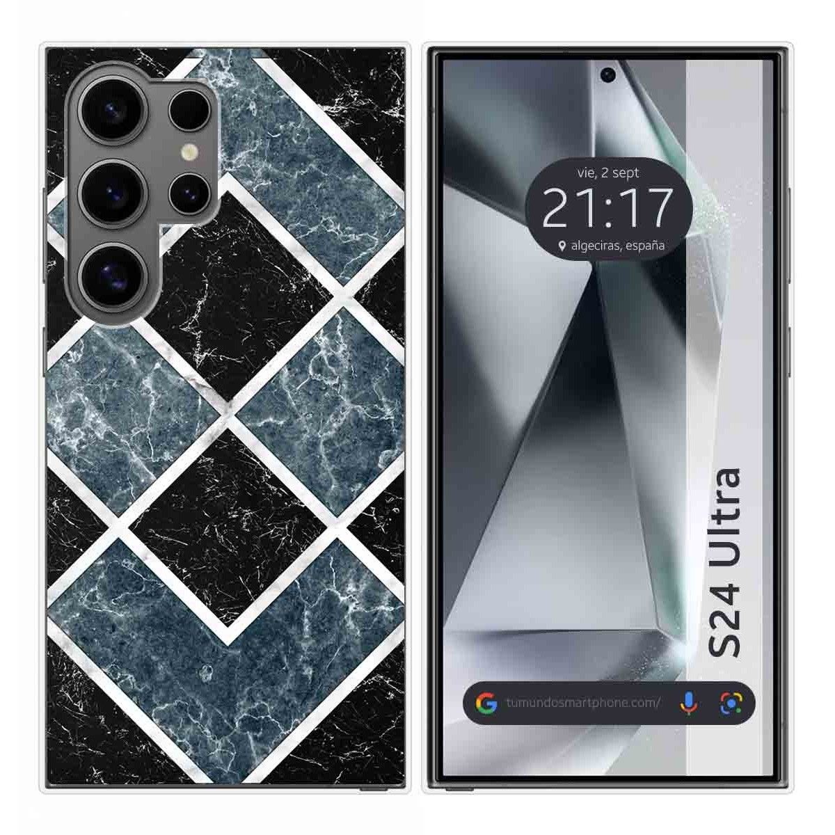 Funda Silicona para Samsung Galaxy S24 Ultra 5G diseño Mármol 06 Dibujos