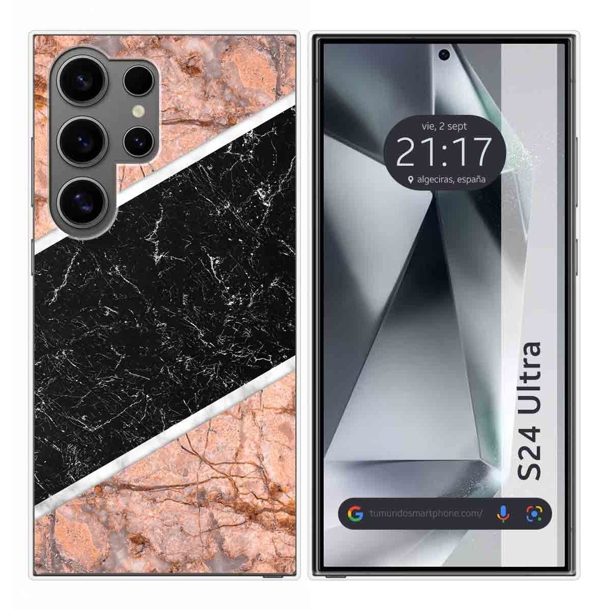 Funda Silicona para Samsung Galaxy S24 Ultra 5G diseño Mármol 07 Dibujos