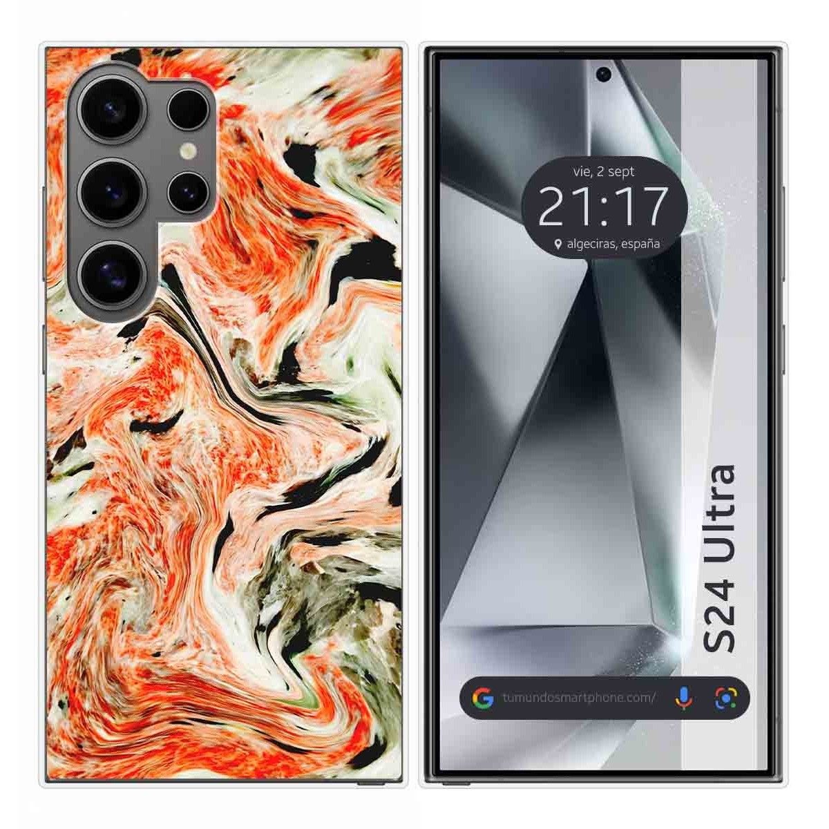 Funda Silicona para Samsung Galaxy S24 Ultra 5G diseño Mármol 12 Dibujos