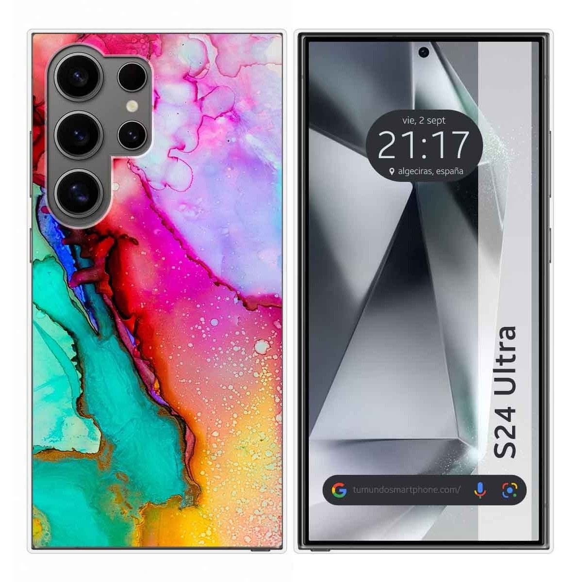 Funda Silicona para Samsung Galaxy S24 Ultra 5G diseño Mármol 15 Dibujos