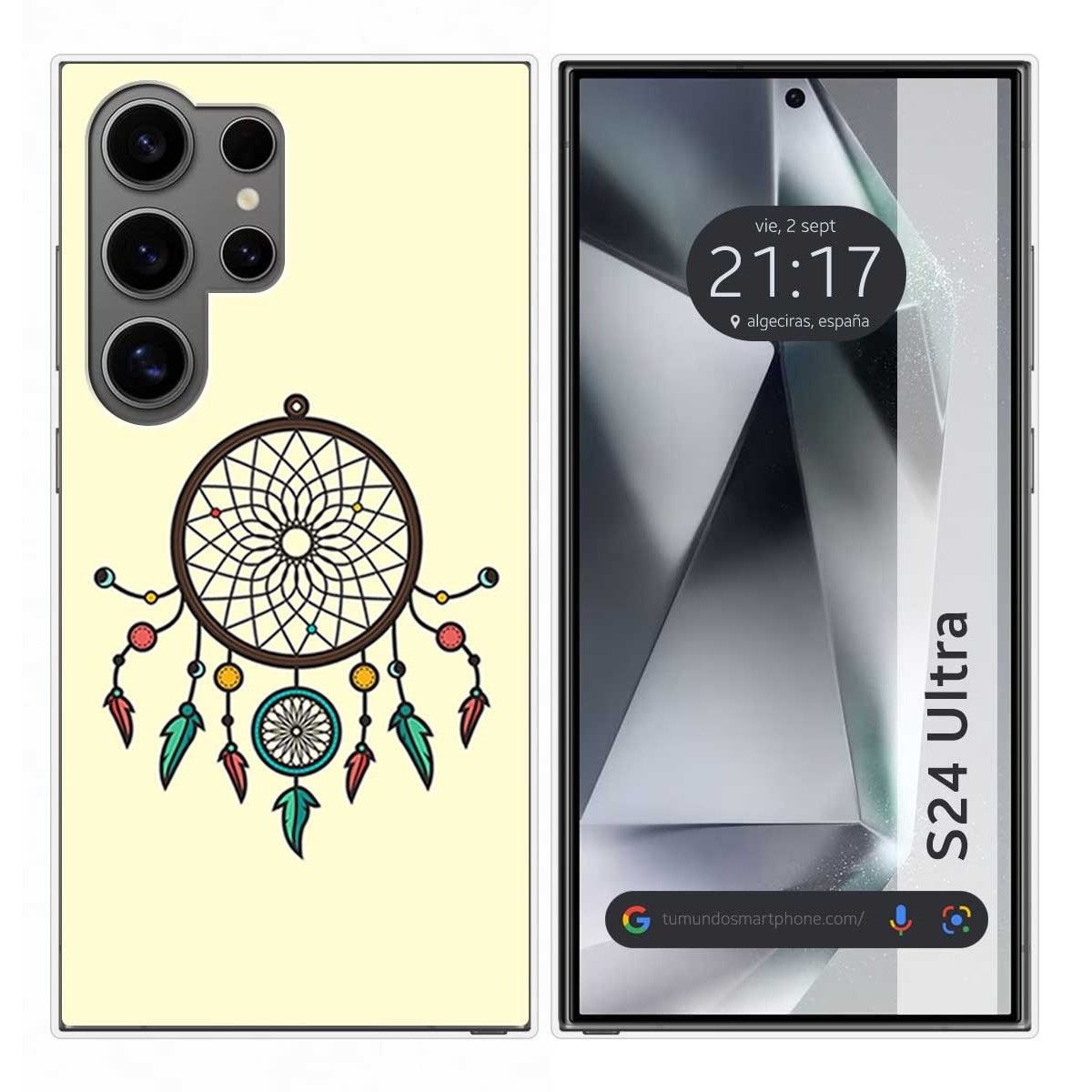 Funda Silicona para Samsung Galaxy S24 Ultra 5G diseño Atrapasueños Dibujos