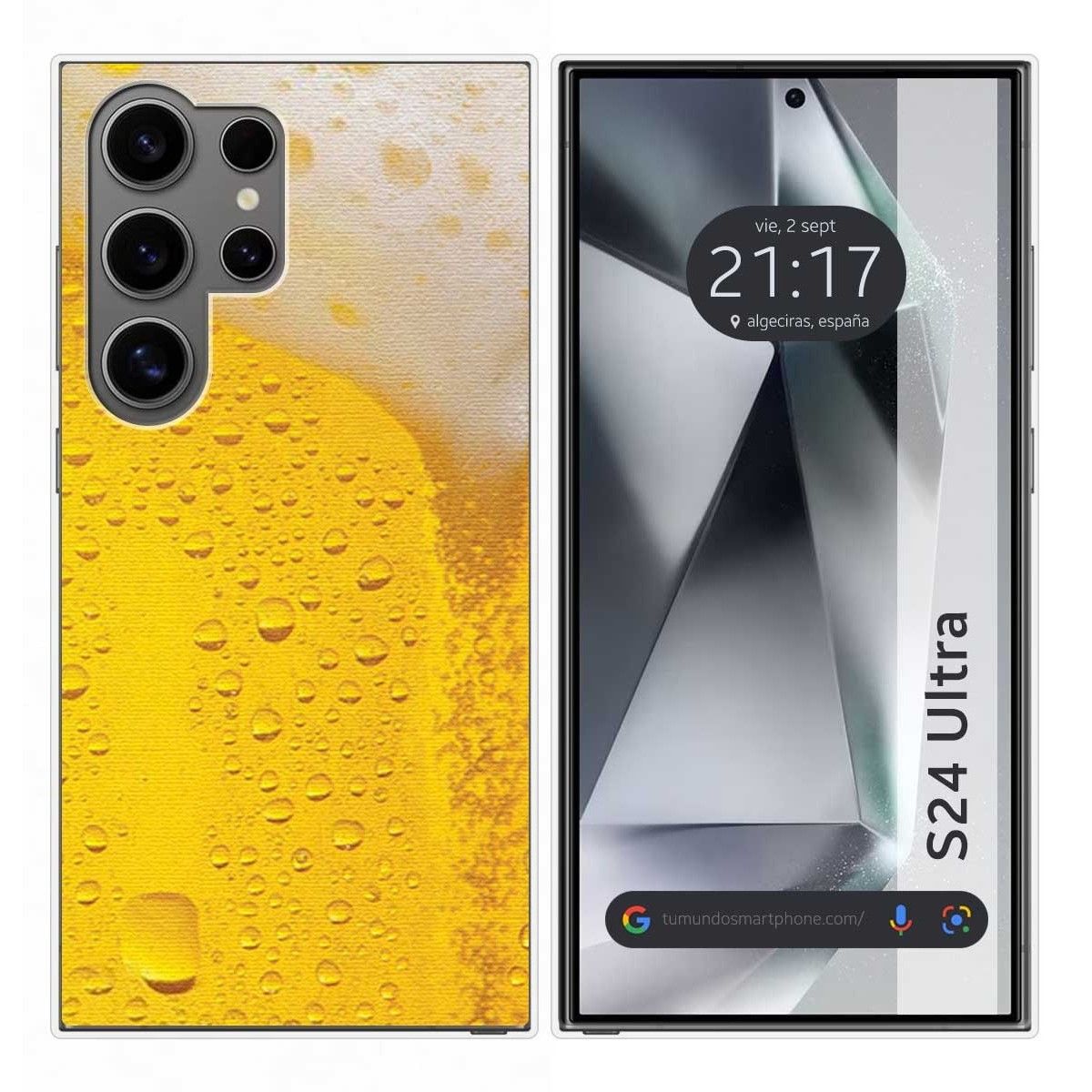 Funda Silicona para Samsung Galaxy S24 Ultra 5G diseño Cerveza Dibujos
