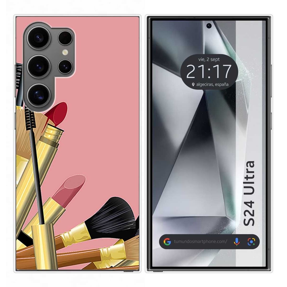 Funda Silicona para Samsung Galaxy S24 Ultra 5G diseño Brochas Dibujos