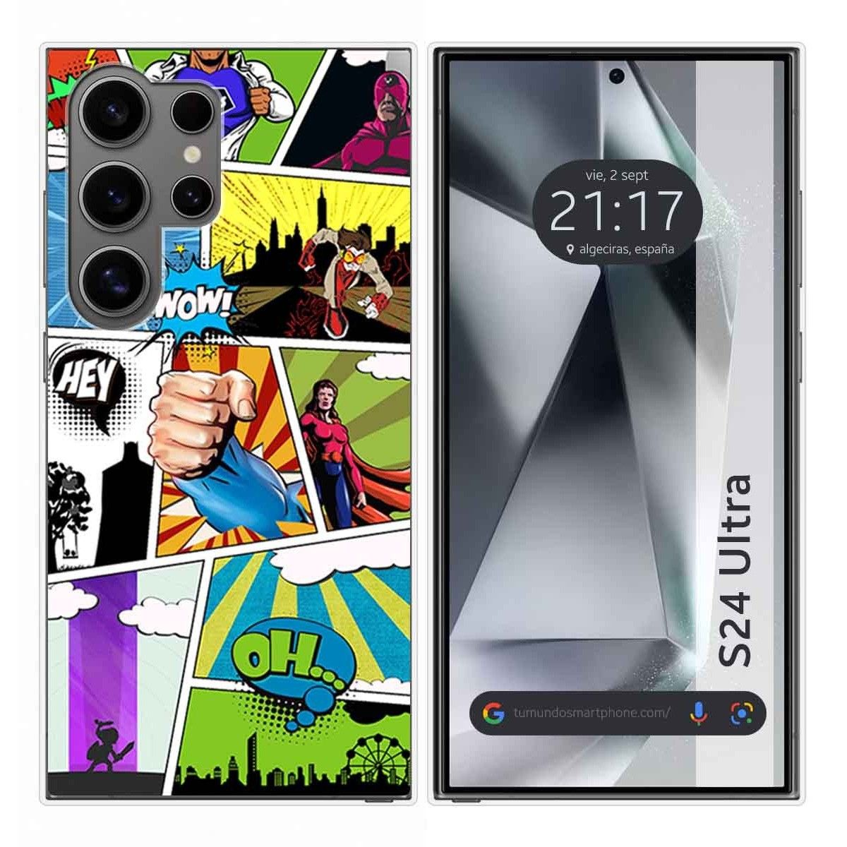 Funda Silicona para Samsung Galaxy S24 Ultra 5G diseño Comic Dibujos