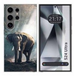 Funda Silicona para Samsung Galaxy S24 Ultra 5G diseño Elefante Dibujos