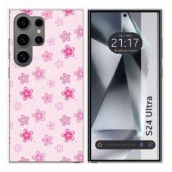 Funda Silicona para Samsung Galaxy S24 Ultra 5G diseño Flores Dibujos