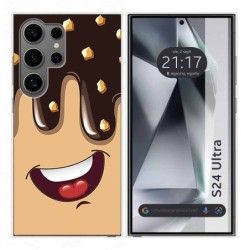 Funda Silicona para Samsung Galaxy S24 Ultra 5G diseño Helado Chocolate Dibujos