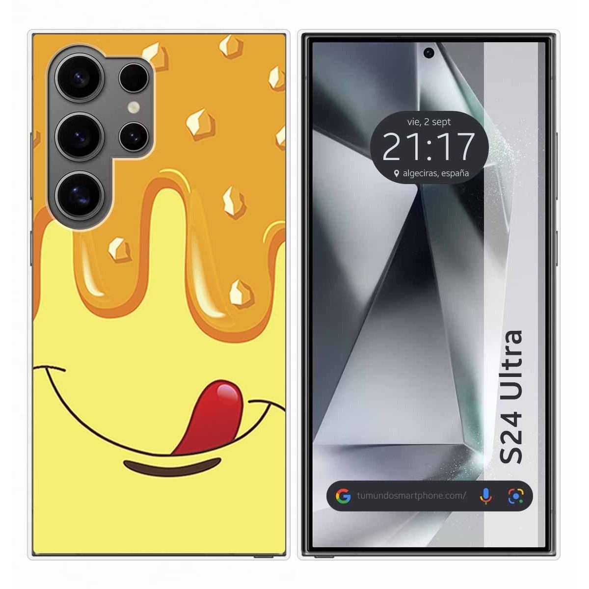 Funda Silicona para Samsung Galaxy S24 Ultra 5G diseño Helado Vainilla Dibujos