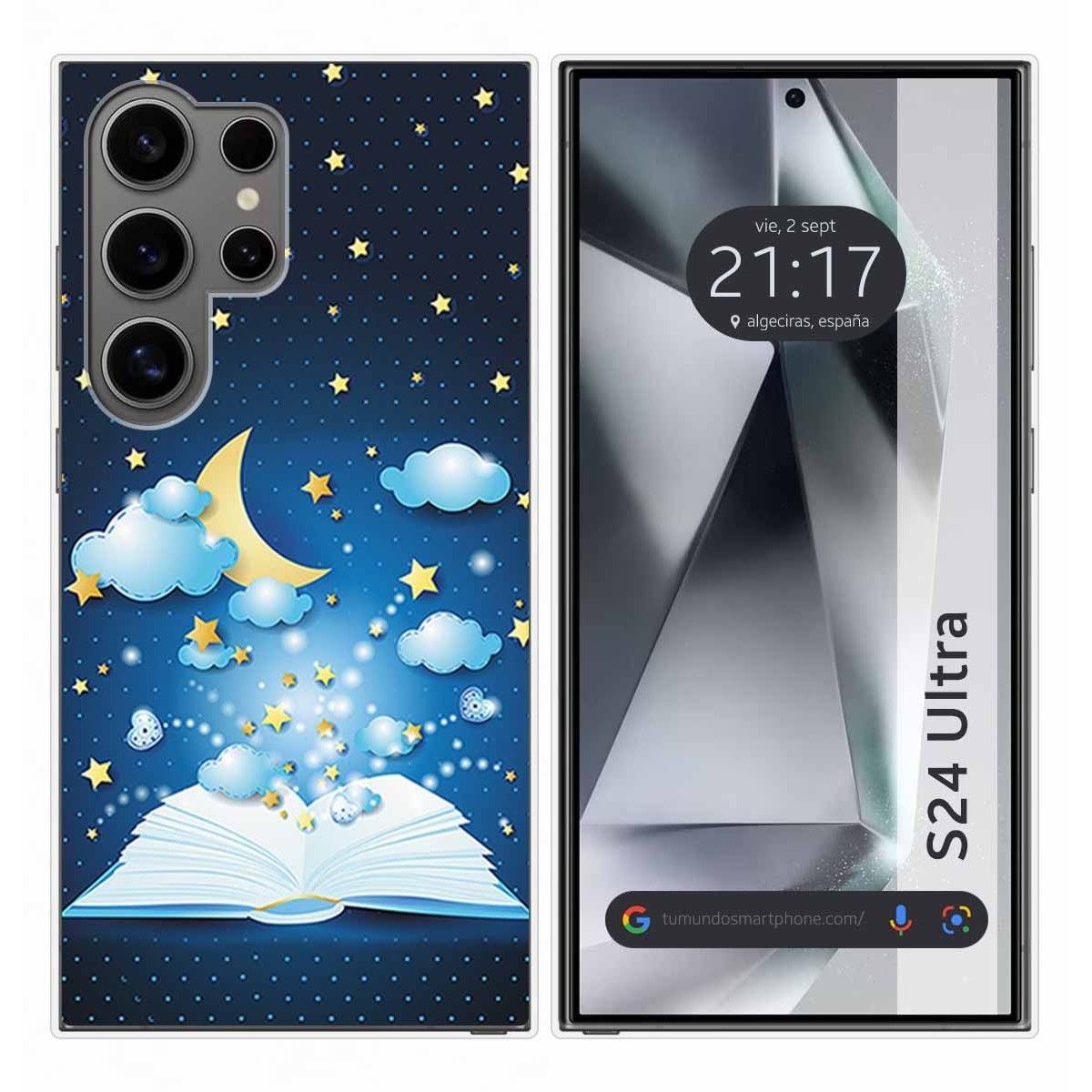 Funda Silicona para Samsung Galaxy S24 Ultra 5G diseño Libro Cuentos Dibujos