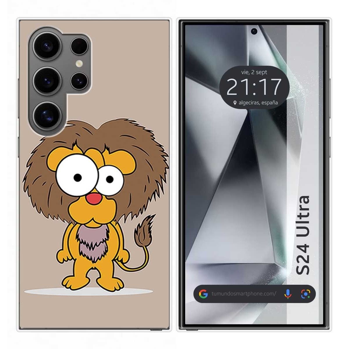 Funda Silicona para Samsung Galaxy S24 Ultra 5G diseño Leon Dibujos