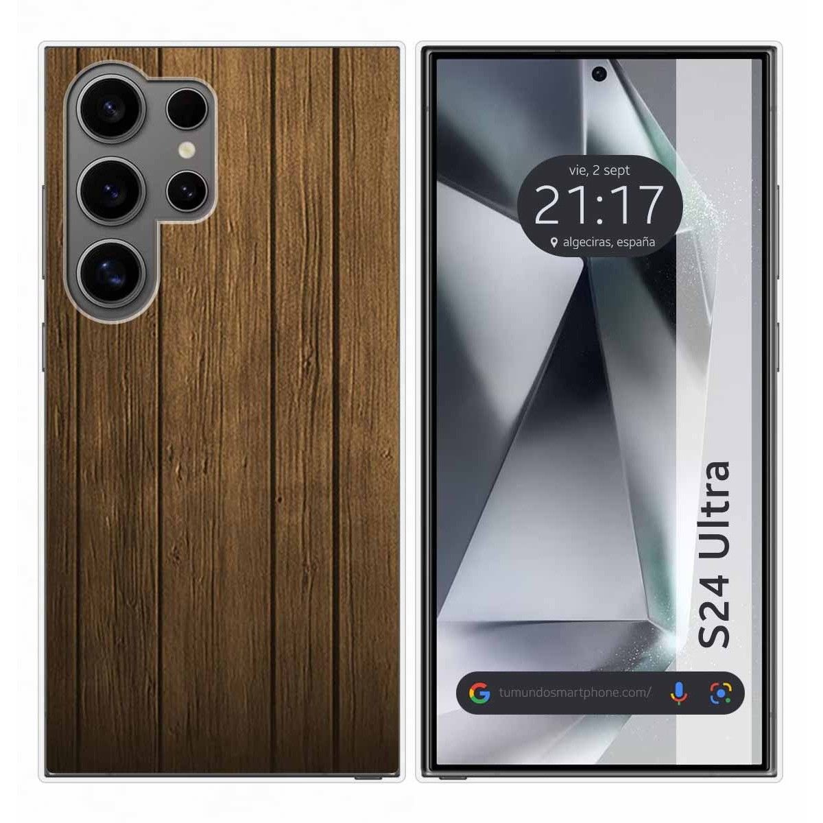 Funda Silicona para Samsung Galaxy S24 Ultra 5G diseño Madera Dibujos