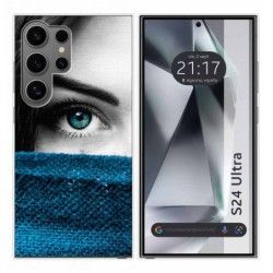 Funda Silicona para Samsung Galaxy S24 Ultra 5G diseño Ojo Dibujos