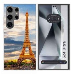Funda Silicona para Samsung Galaxy S24 Ultra 5G diseño Paris Dibujos