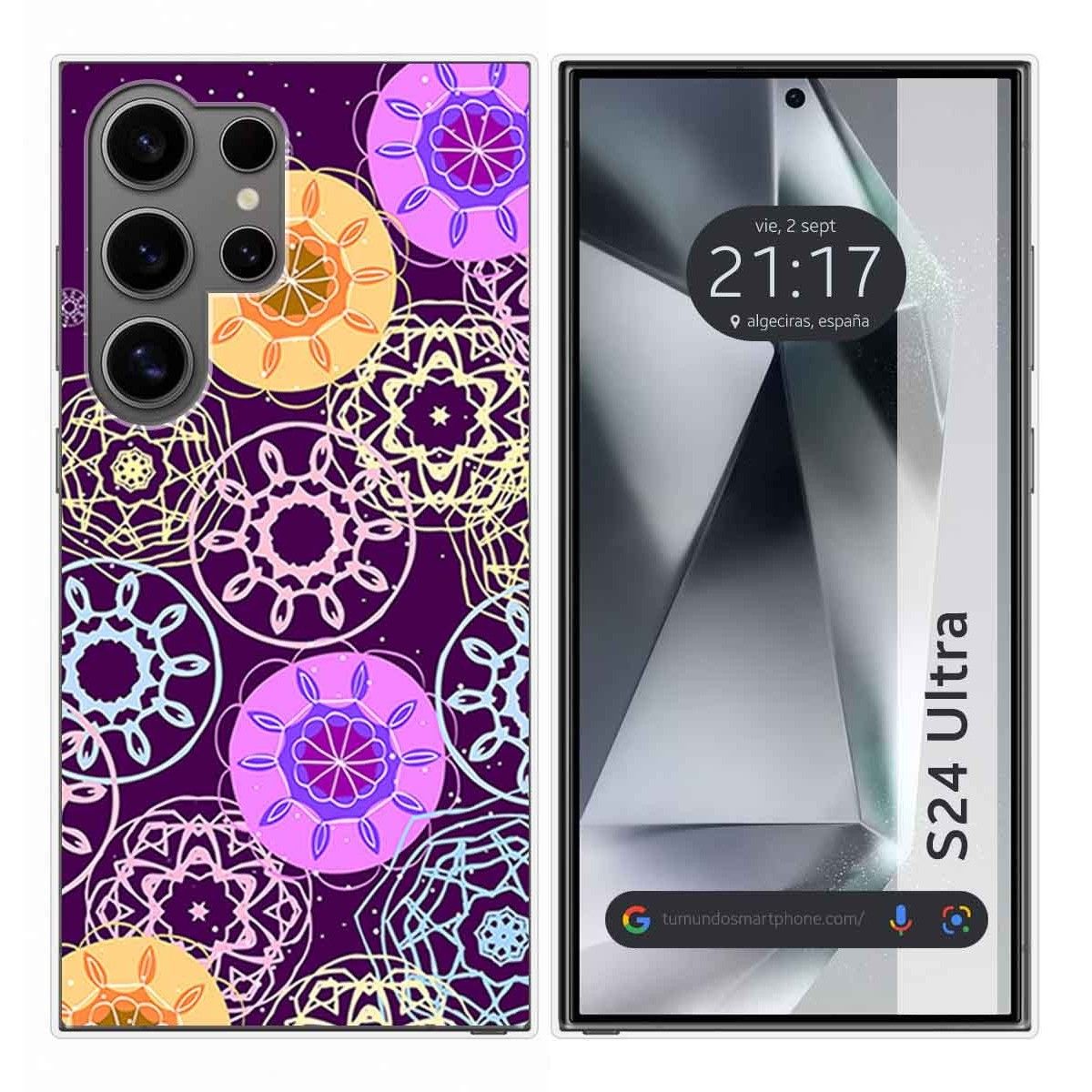 Funda Silicona para Samsung Galaxy S24 Ultra 5G diseño Radial Dibujos