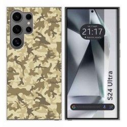 Funda Silicona para Samsung Galaxy S24 Ultra 5G diseño Sand Camuflaje Dibujos