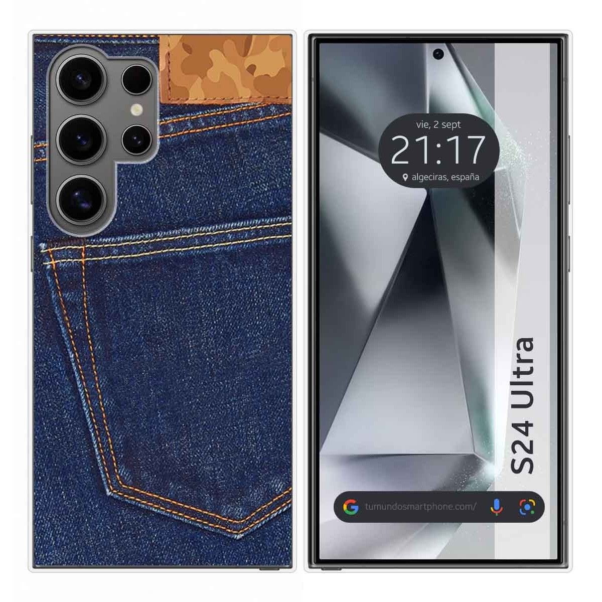 Funda Silicona para Samsung Galaxy S24 Ultra 5G diseño Vaquero Dibujos